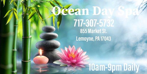 OPEN NOW! 
717-307-5732
FREE HOT STONE TREATMENT w/ MASSAGE