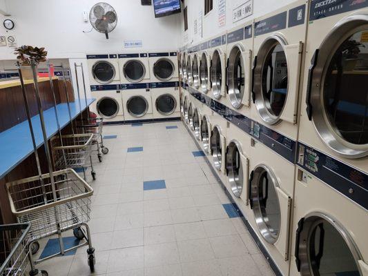 Clean and maintained dryers for quick drying times.