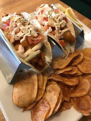 New to the menu Cajun fish tacos