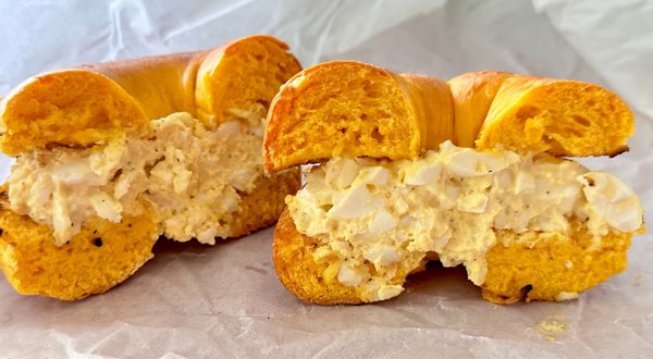 Egg salad fan?  It's always a favorite of mine! Perfect too with the fluffy egg bagel! *‿* "eggceptional" @ #JointBagel