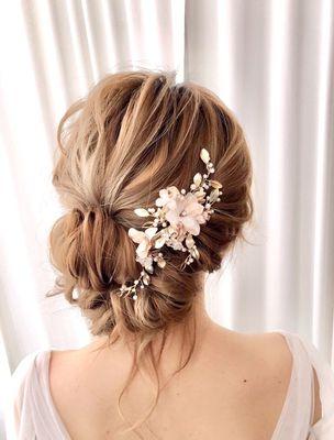 Youthful Bridal Updo by designherimage team