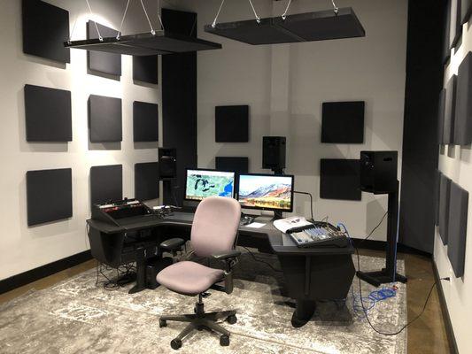 The Mix Room at Auralation Studios.