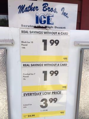 Good place to get your ice! 7/5/2015