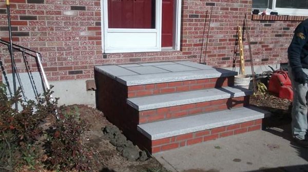 Brick stairs