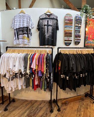 T-Shirt racks always stocked