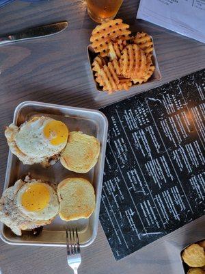 Breakfast slider waffle fries.