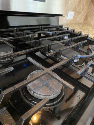 Clean stove top