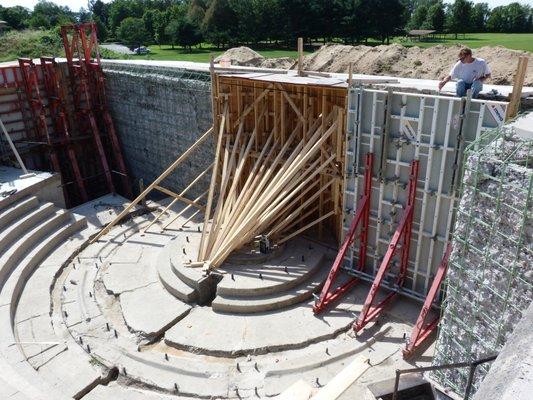 Fort Mott Concrete Rehabilitation in progress.