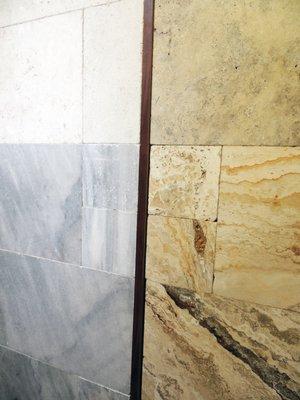 Shellstone Marble Travertine French Pattern