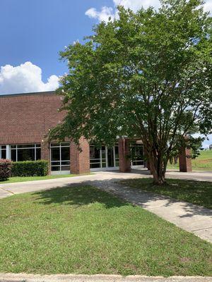 Front of post office