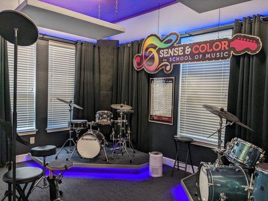 The band (purple) room in our new location, Fall 2021 3