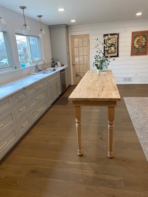 Kitchen remodel and custom island