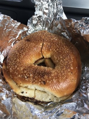 Pretzel Bagel with Butter