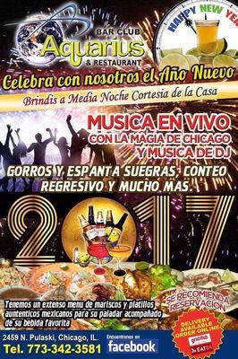 Come and celebrate the New Years with us / ven y celebra el año nuevo con nosotros