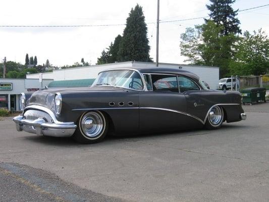 54 Buick Air bag suspension and door shave