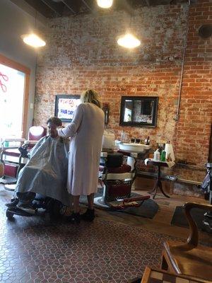 Barber as work