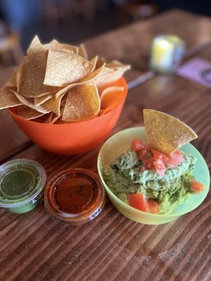 Guacamole and chips