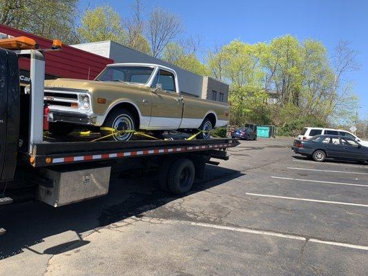 Classic truck tow!