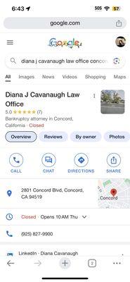 Diana J Cavanaugh JD, Bankruptcy Attorney