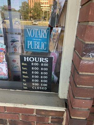 Store hours