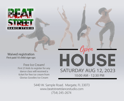 Beat Street Dance Studio - Open House 08/12/2023