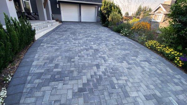 Long Paver Driveway