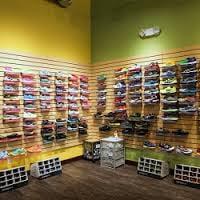 The shoe wall.  Our fit process helps us delineate the proper shoe for your foot type and chosen activity.