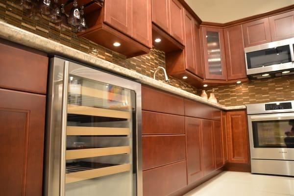 Kitchen Cabinets on display in KabCo's Showroom