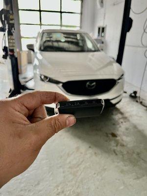 Adding key 19 mazda