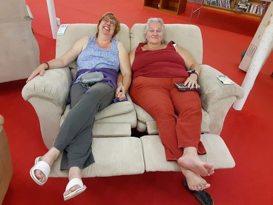 The reclining loveseat. It was $80.