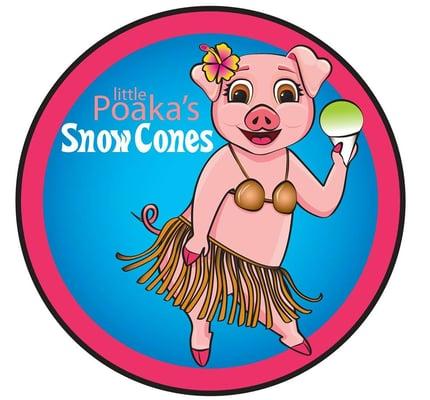 Little Poaka's Snow Cones serving SHAVED ICE & FROZEN LEMONADES!