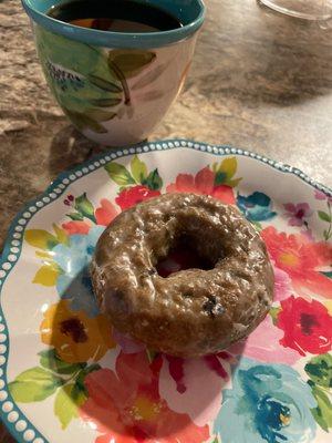 Blueberry cake donut