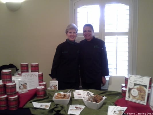 Event Specialist Elise Barksdale and Catering Lead Carmen Morales at an event.