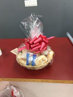 Gift baskets available