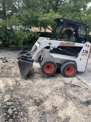 Removal of old asphalt