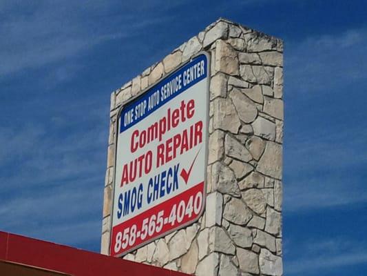 One Stop Auto Service Center. Smog Check. STAR Station. Test & Repair