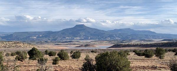 The Pedernal (flat top).