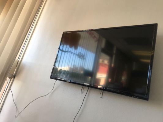 Tv in waiting area