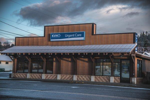 Current KVH Urgent Care clinic on 1st Street.