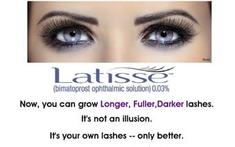 Pure111 can make your lashes beautiful with Latisse.