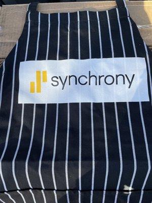 Custom branded aprons