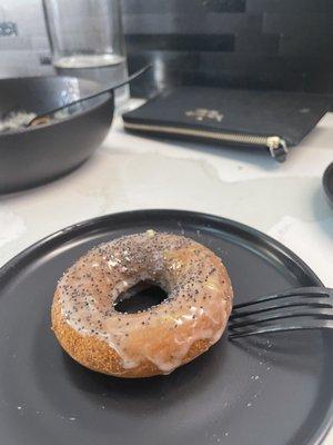 Happy hour dessert- $3.50 Yuzu donut.