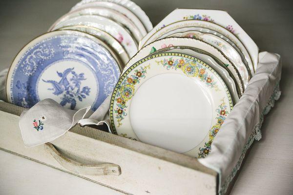 Stunning collection of mismatched vintage china