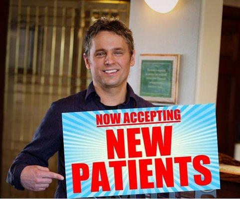 We love new patients!  Give us a call!