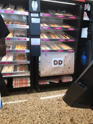 Fresh donut display