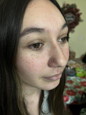 Nose piercing