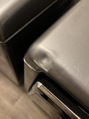 Dents in dryer