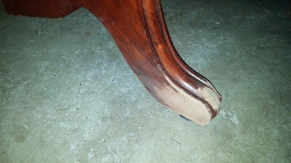 Before and After Furniture Repair & Refinishing in Anderson, TX