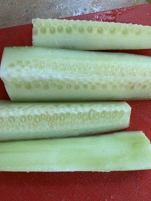 Salted cucumbers