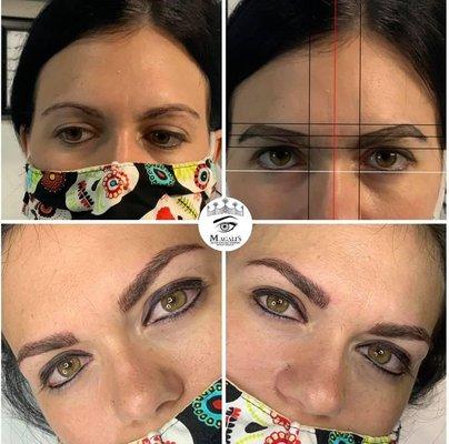 Microblading,Top and Bottom Eyeliner